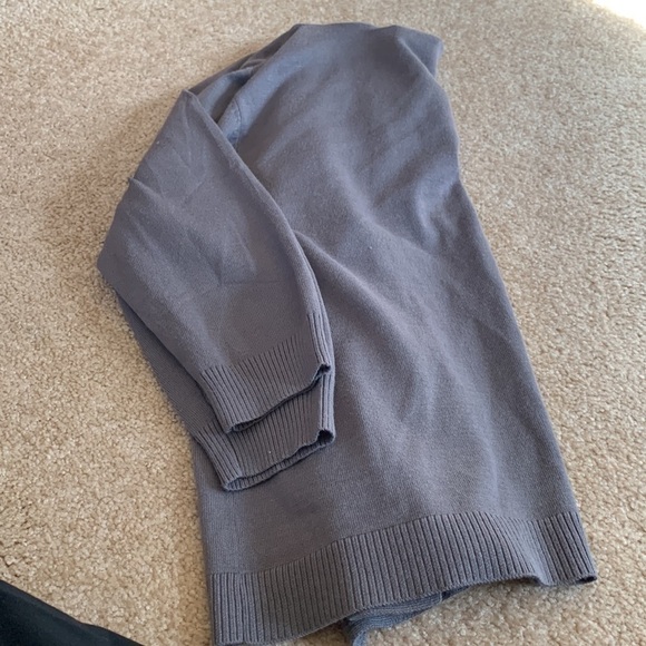 𝅺gray 89th & Madison Open Front Cardigan Size XL EUC - Picture 1 of 4